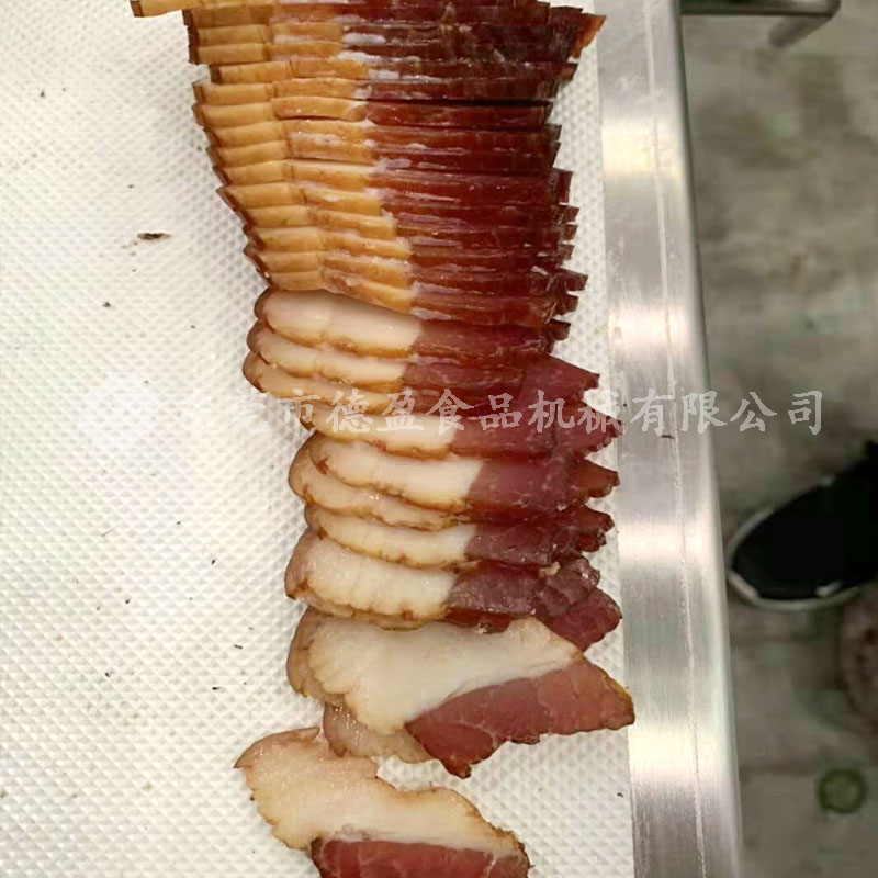 腊肉切片机切割腊肉效果
